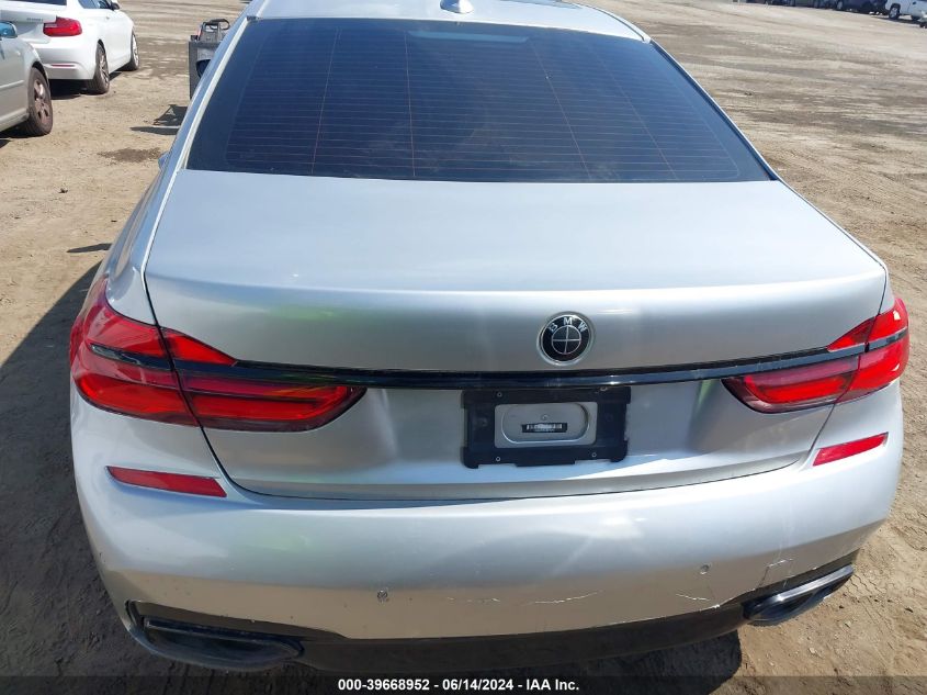 2018 BMW 740I VIN: WBA7E2C52JB216292 Lot: 39668952