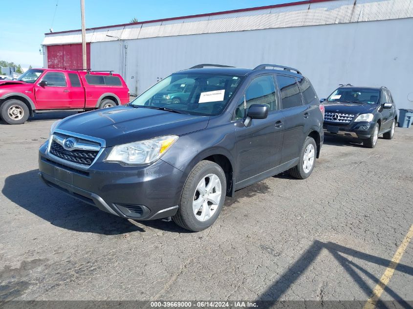 2014 Subaru Forester 2.5I Premium VIN: JF2SJAEC8EH555190 Lot: 39669000