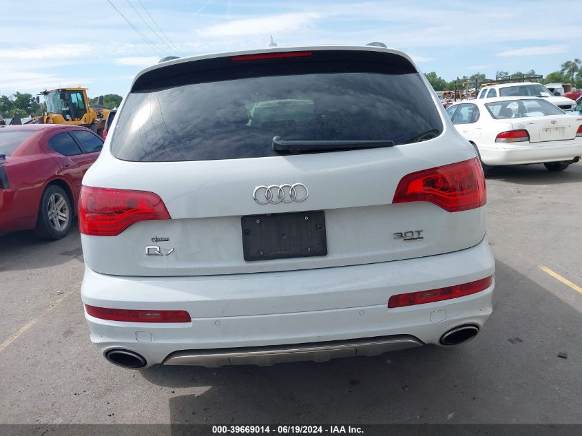 2015 Audi Q7 3.0T S Line Prestige VIN: WA1DGAFE8FD008882 Lot: 39669014