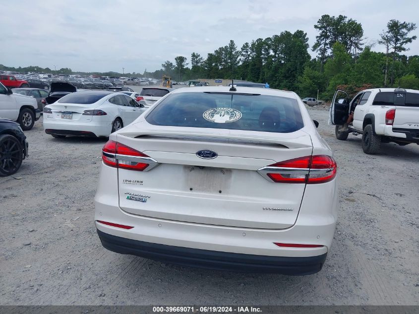 2019 Ford Fusion Energi Titanium VIN: 3FA6P0SU9KR161011 Lot: 39669071