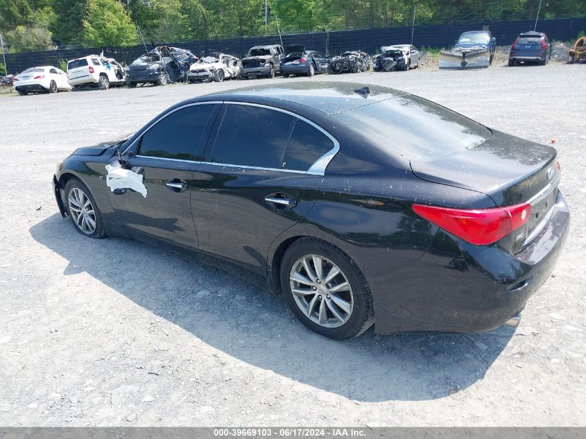 2014 Infiniti Q50 Premium VIN: JN1BV7AR3EM700193 Lot: 39669103