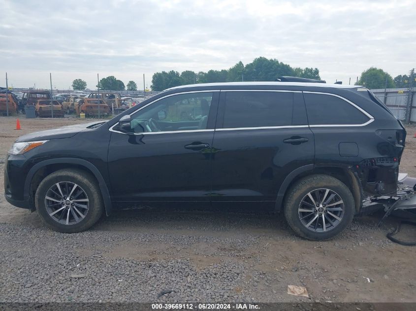 2018 Toyota Highlander Xle VIN: 5TDJZRFH1JS871905 Lot: 39669112