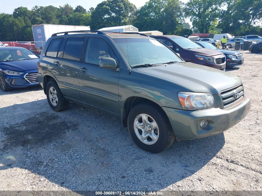 2006 Toyota Highlander VIN: JTEGD21A960134063 Lot: 39669172