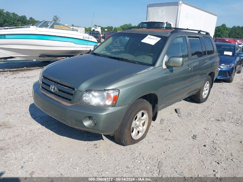 2006 Toyota Highlander VIN: JTEGD21A960134063 Lot: 39669172