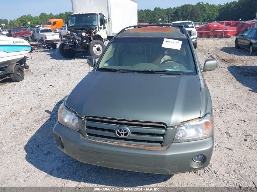 2006 Toyota Highlander VIN: JTEGD21A960134063 Lot: 39669172