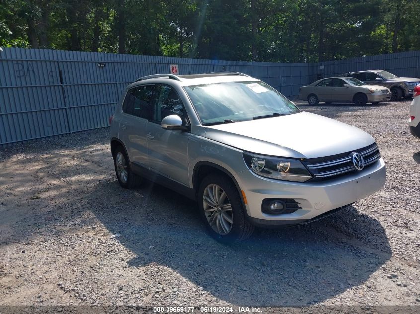 2014 Volkswagen Tiguan S/Se/Sel/R-Line VIN: WVGBV3AX1EW540948 Lot: 39669177