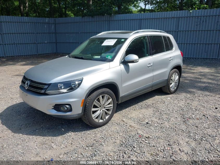 2014 Volkswagen Tiguan S/Se/Sel/R-Line VIN: WVGBV3AX1EW540948 Lot: 39669177