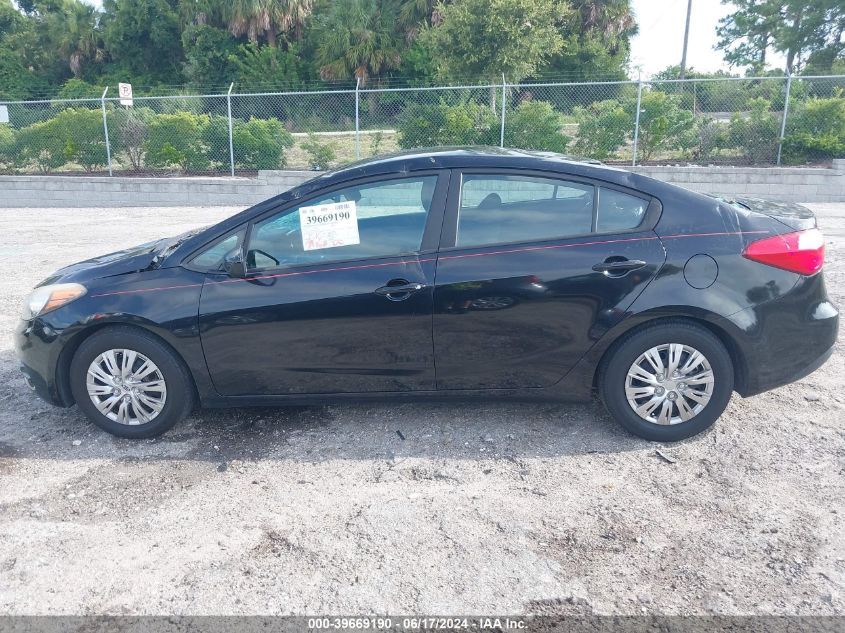 2016 Kia Forte Lx VIN: KNAFK4A61G5565706 Lot: 39669190