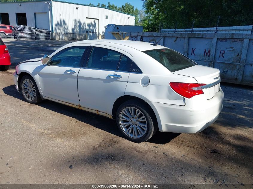 2012 Chrysler 200 Limited VIN: 1C3CCBCB3CN206227 Lot: 39669206