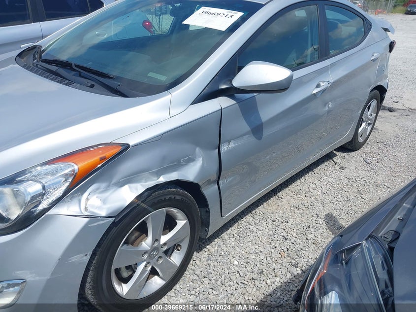 2013 Hyundai Elantra Gls VIN: 5NPDH4AE3DH320787 Lot: 39669215