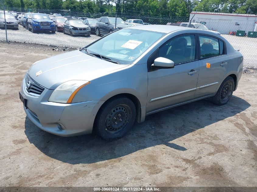 3N1AB6AP4CL738410 | 2012 NISSAN SENTRA