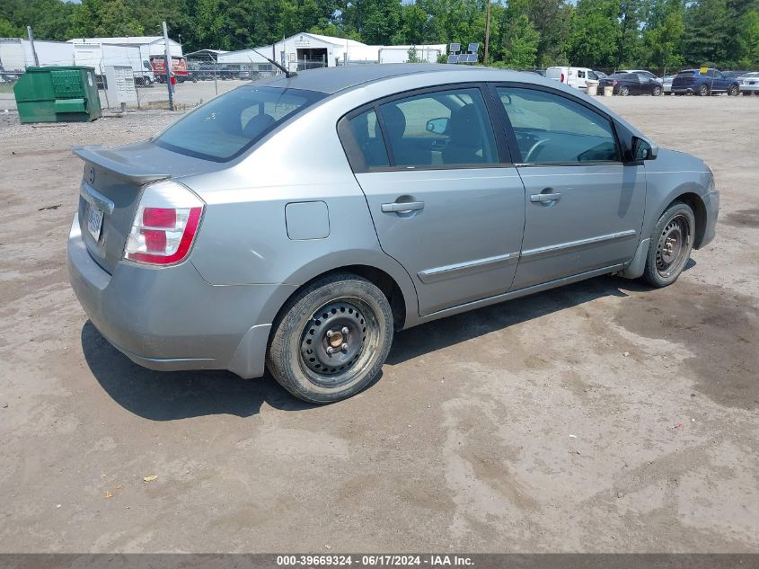 3N1AB6AP4CL738410 | 2012 NISSAN SENTRA