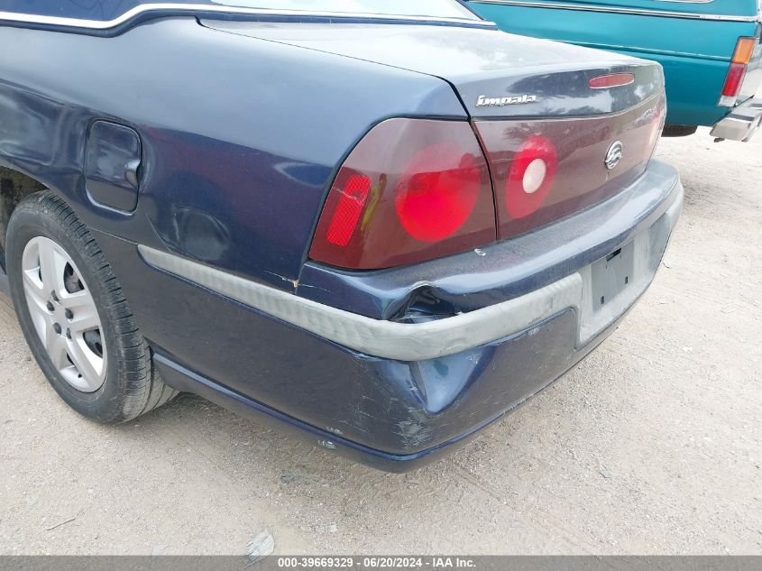 2002 Chevrolet Impala VIN: 2G1WF52E029268661 Lot: 39669329