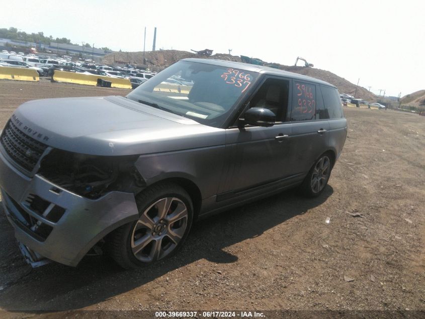 2014 Land Rover Range Rover 5.0L V8 Supercharged/5.0L V8 Supercharged Ebony Edition VIN: SALGS2EF0EA129416 Lot: 39669337