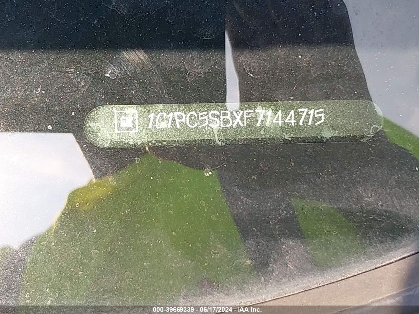 2015 Chevrolet Cruze 1Lt Auto VIN: 1G1PC5SBXF7144715 Lot: 39669339