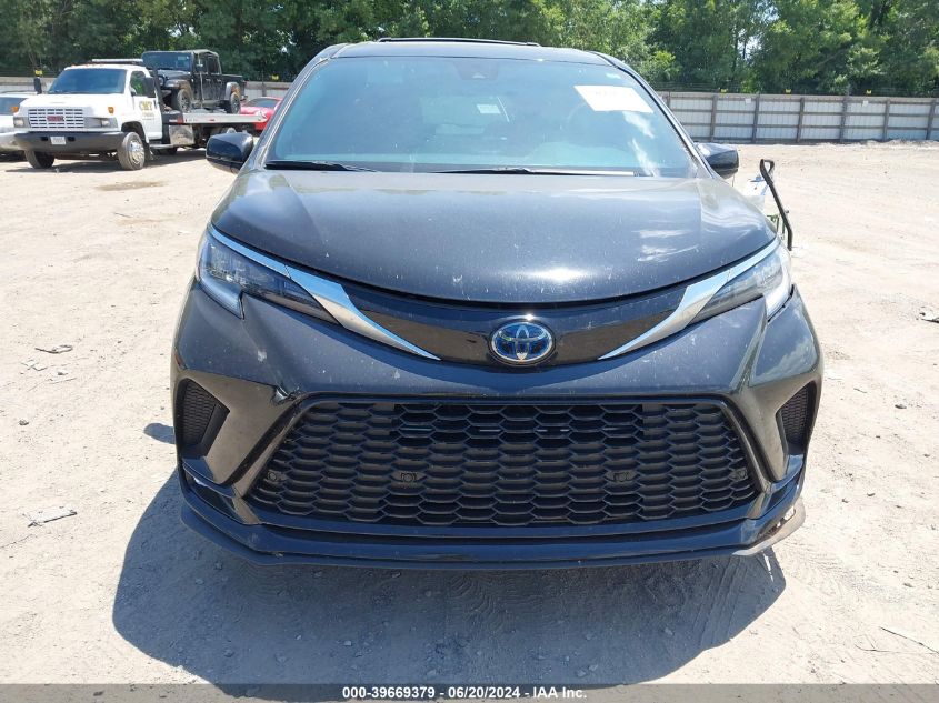 2022 Toyota Sienna Xse VIN: 5TDDRKEC0NS117278 Lot: 39669379