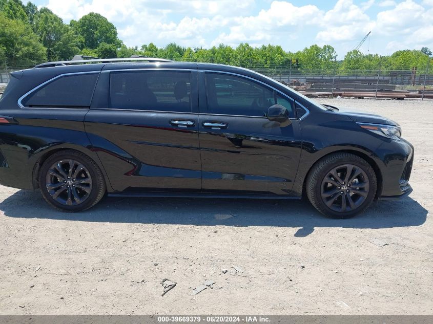 2022 Toyota Sienna Xse VIN: 5TDDRKEC0NS117278 Lot: 39669379