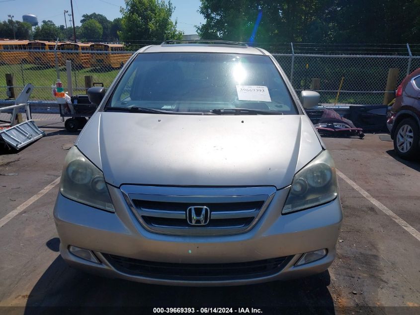 2006 Honda Odyssey Touring VIN: 5FNRL38826B075058 Lot: 39669393