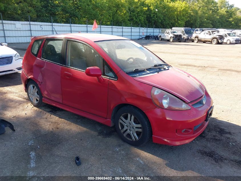 JHMGD38657S031366 | 2007 HONDA FIT