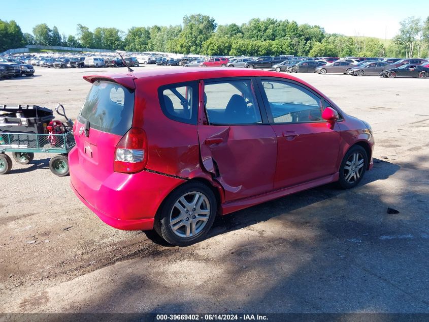 JHMGD38657S031366 | 2007 HONDA FIT