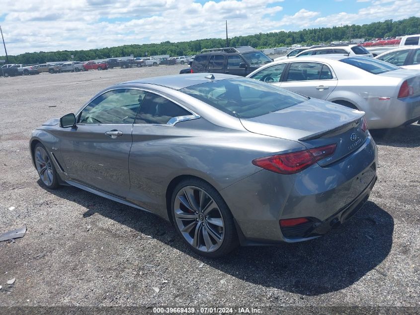 2018 Infiniti Q60 3.0T Red Sport 400 VIN: JN1FV7EL5JM630617 Lot: 39669439