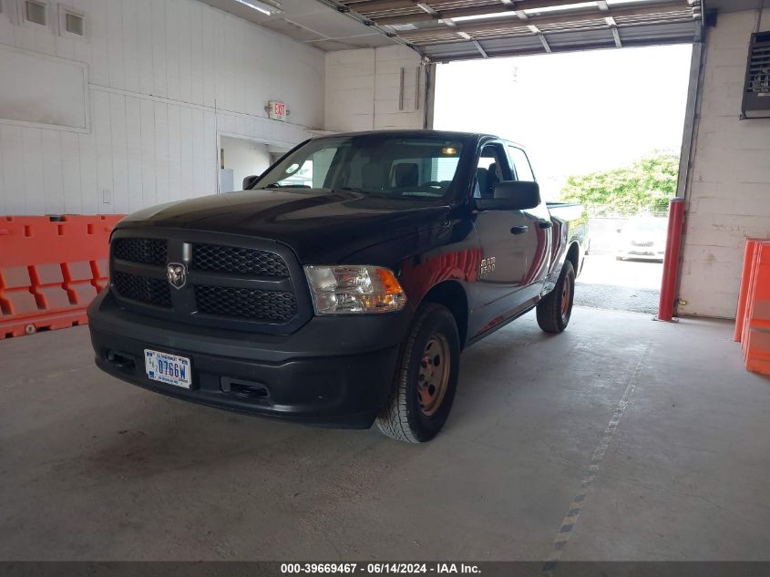 2019 Ram 1500 Classic Tradesman Quad Cab 4X4 6'4 Box VIN: 1C6RR7FG9KS645657 Lot: 39669467