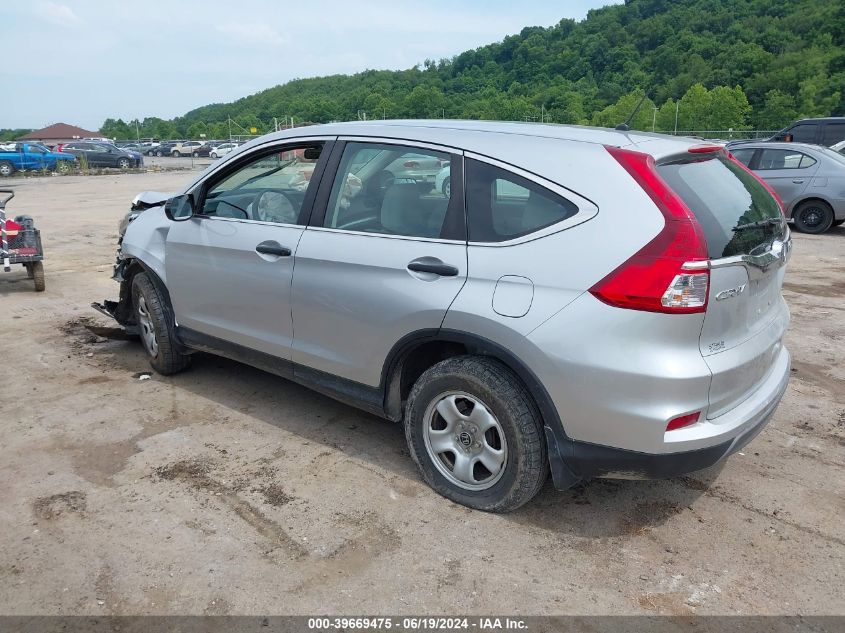 2015 Honda Cr-V Lx VIN: 5J6RM4H36FL011216 Lot: 39669475