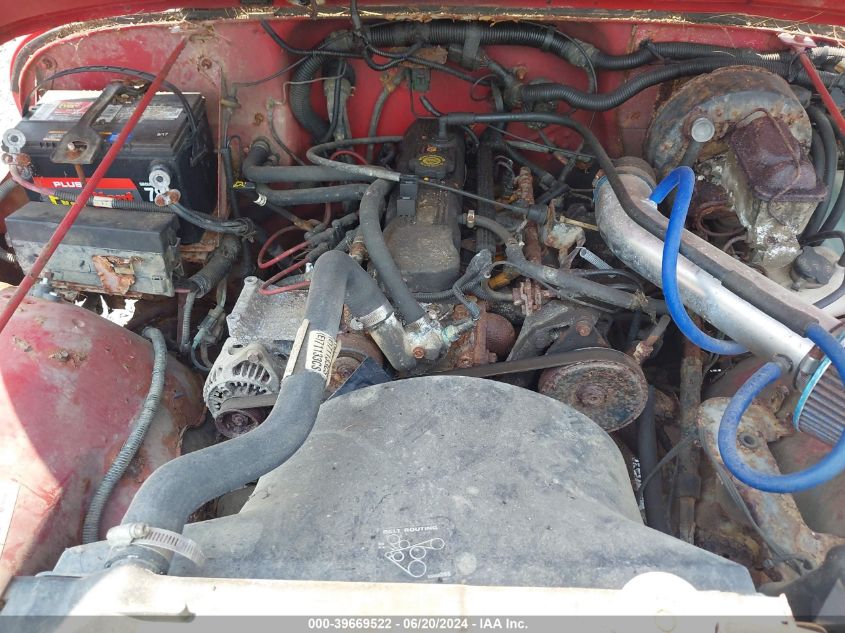 1994 Jeep Wrangler / Yj S VIN: 1J4FY19P4RP473522 Lot: 39669522