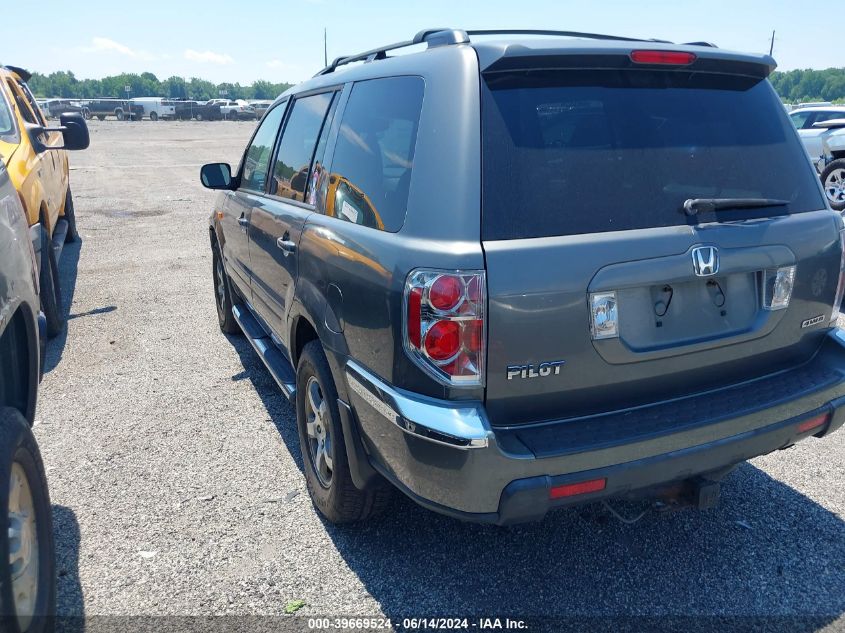 2007 Honda Pilot Ex-L VIN: 5FNYF18667B018529 Lot: 39669524