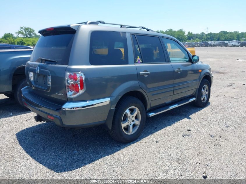 2007 Honda Pilot Ex-L VIN: 5FNYF18667B018529 Lot: 39669524