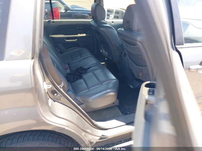 2007 Honda Pilot Ex-L VIN: 5FNYF18667B018529 Lot: 39669524