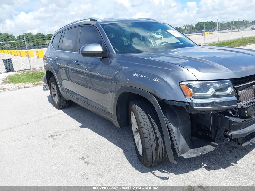 2019 VOLKSWAGEN ATLAS VIN: 1V2DR2CA5KC589005