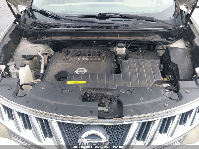 2009 Nissan Murano Sl VIN: JN8AZ18U19W105510 Lot: 39669581