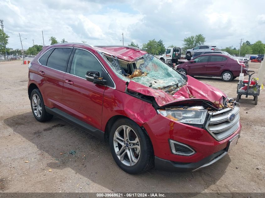 2018 Ford Edge Titanium VIN: 2FMPK4K95JBB13112 Lot: 39669621