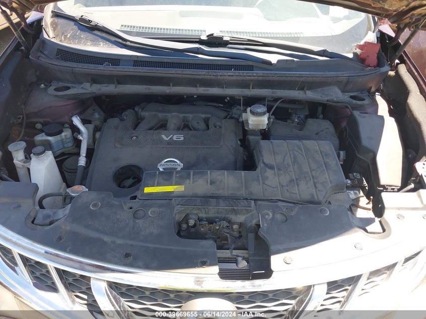 2014 Nissan Murano Sv VIN: JN8AZ1MW4EW518541 Lot: 39669655