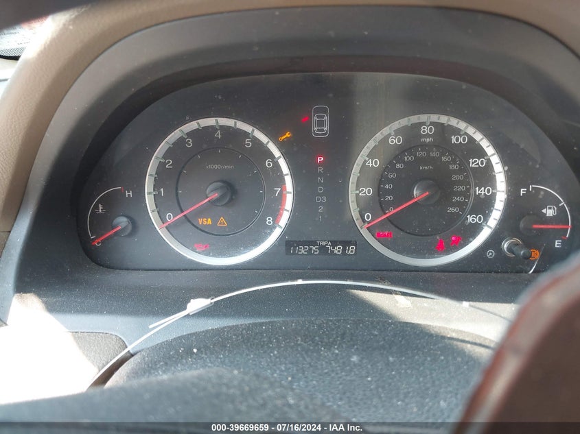 2009 Honda Accord 2.4 Lx VIN: 1HGCP26369A107259 Lot: 39669659