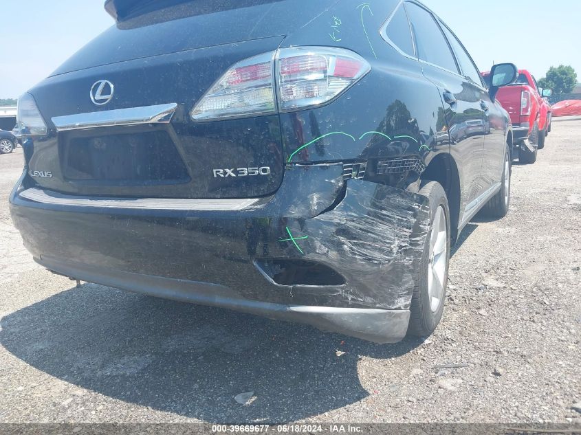 2010 Lexus Rx 350 VIN: 2T2BK1BA7AC015435 Lot: 39669677