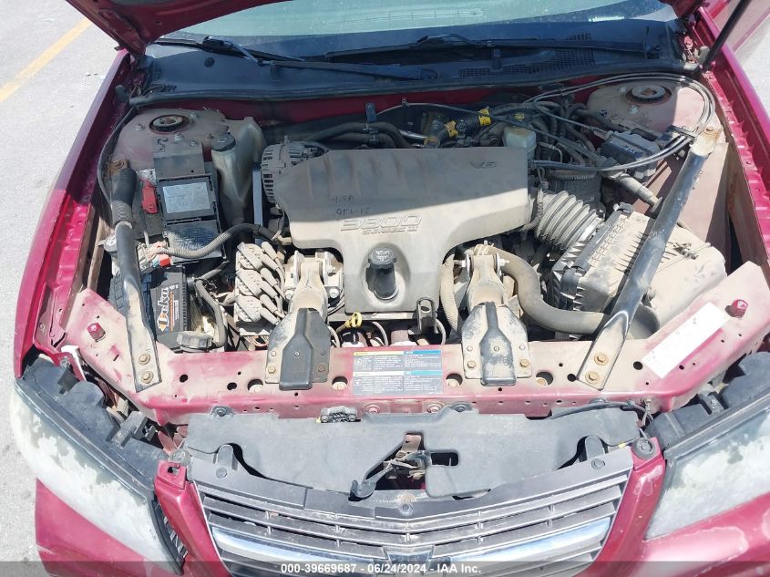 2005 Chevrolet Impala Ls VIN: 2G1WH52K759356546 Lot: 39669687