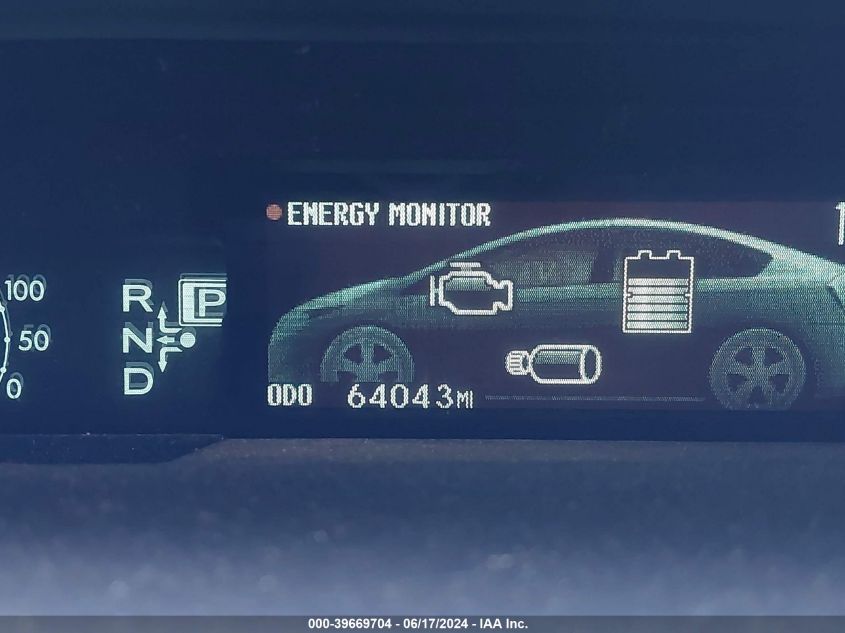 2012 Toyota Prius Three VIN: JTDKN3DU7C1502673 Lot: 39669704