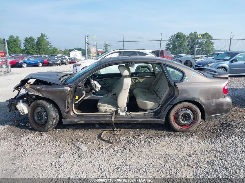 2009 Subaru Legacy 2.5I VIN: 4S3BL616497219196 Lot: 39669718