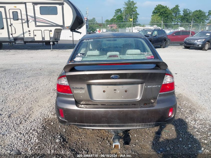 2009 Subaru Legacy 2.5I VIN: 4S3BL616497219196 Lot: 39669718