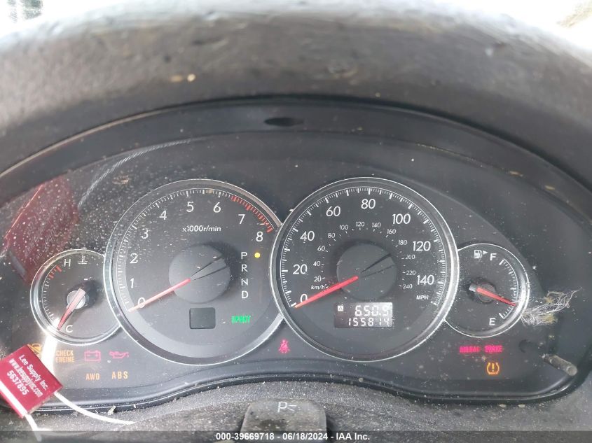 2009 Subaru Legacy 2.5I VIN: 4S3BL616497219196 Lot: 39669718