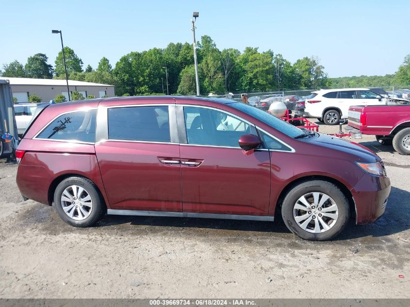 2017 Honda Odyssey Ex-L VIN: 5FNRL5H64HB010760 Lot: 39669734