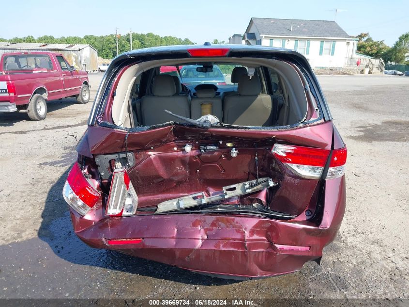 2017 Honda Odyssey Ex-L VIN: 5FNRL5H64HB010760 Lot: 39669734