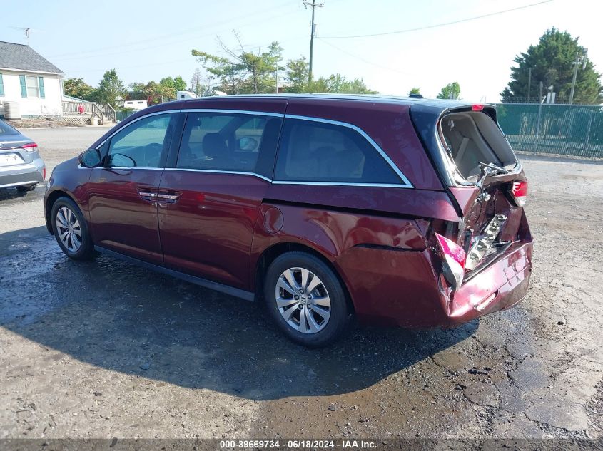 2017 Honda Odyssey Ex-L VIN: 5FNRL5H64HB010760 Lot: 39669734