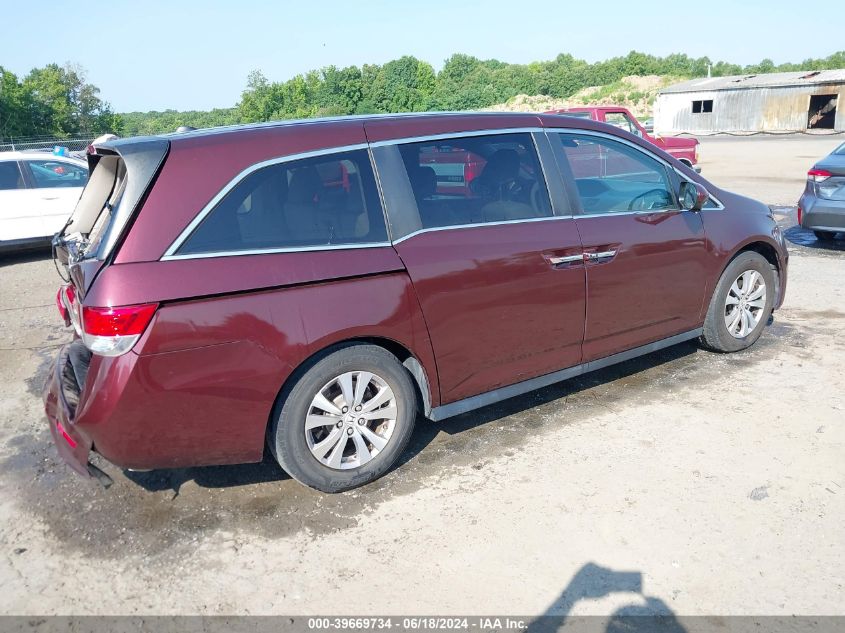 2017 Honda Odyssey Ex-L VIN: 5FNRL5H64HB010760 Lot: 39669734