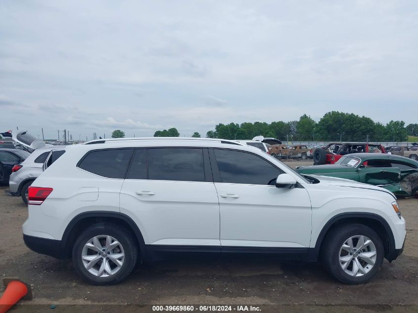 2019 Volkswagen Atlas 3.6L V6 Se VIN: 1V2DR2CA7KC549668 Lot: 39669860