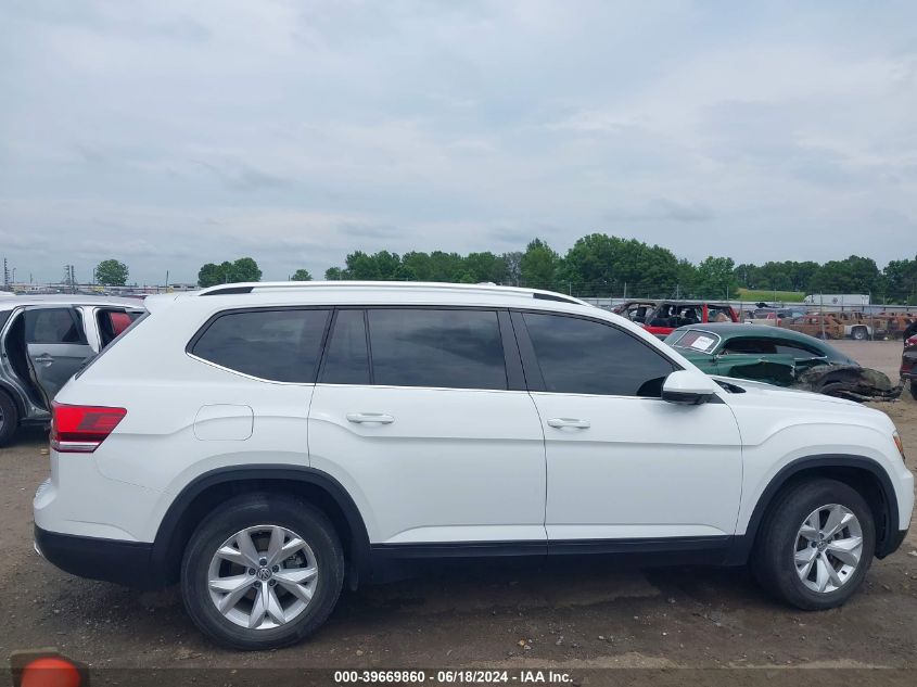 2019 Volkswagen Atlas 3.6L V6 Se VIN: 1V2DR2CA7KC549668 Lot: 39669860