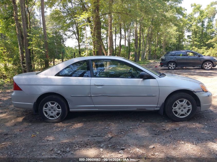 2002 Honda Civic Lx VIN: 1HGEM22502L056649 Lot: 39669863