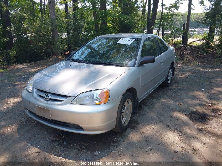 2002 Honda Civic Lx VIN: 1HGEM22502L056649 Lot: 39669863